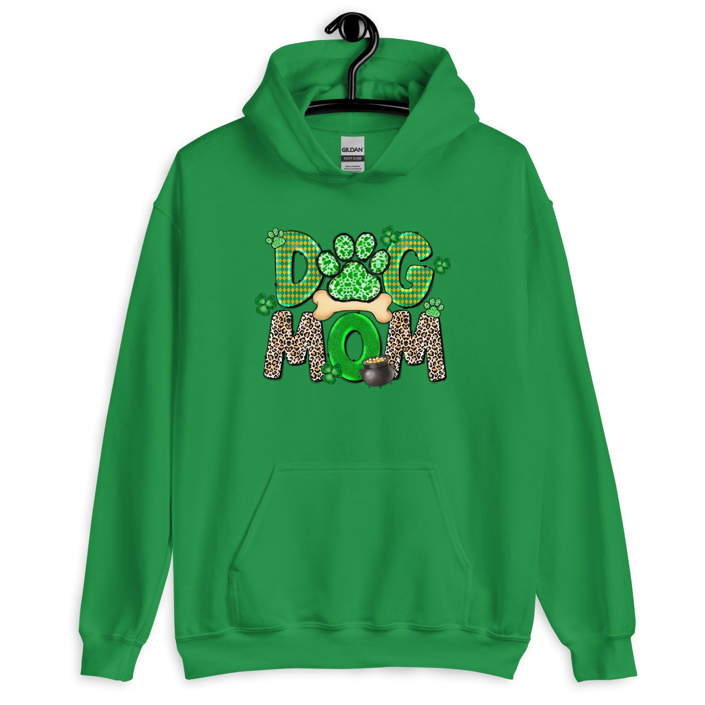 St Patrick's Day Dog Mom Hoodie