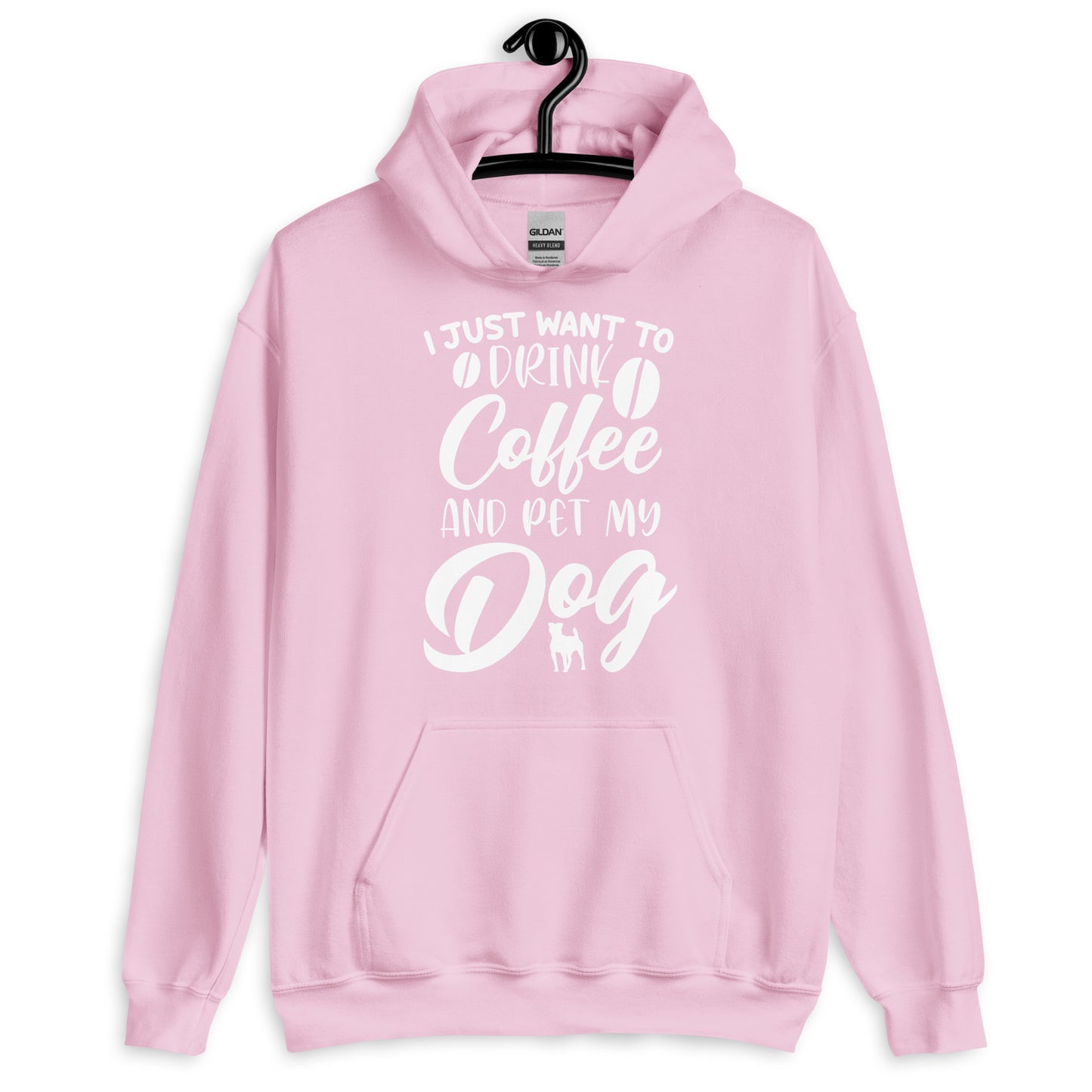 I Just Want to Drink Coffee and Pet My Dog Hoodie
