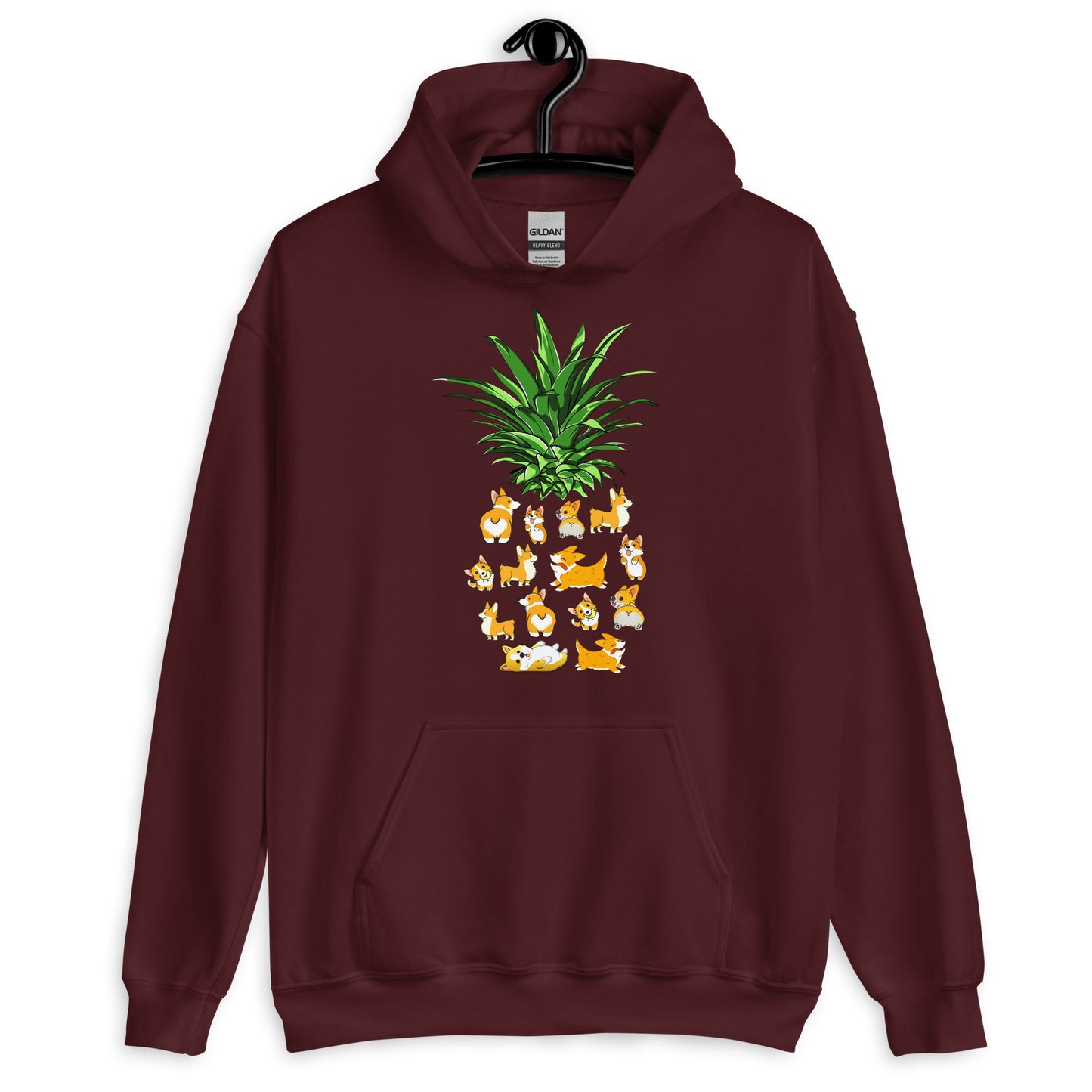 Corgi Pineapple Dog Lover Hoodie