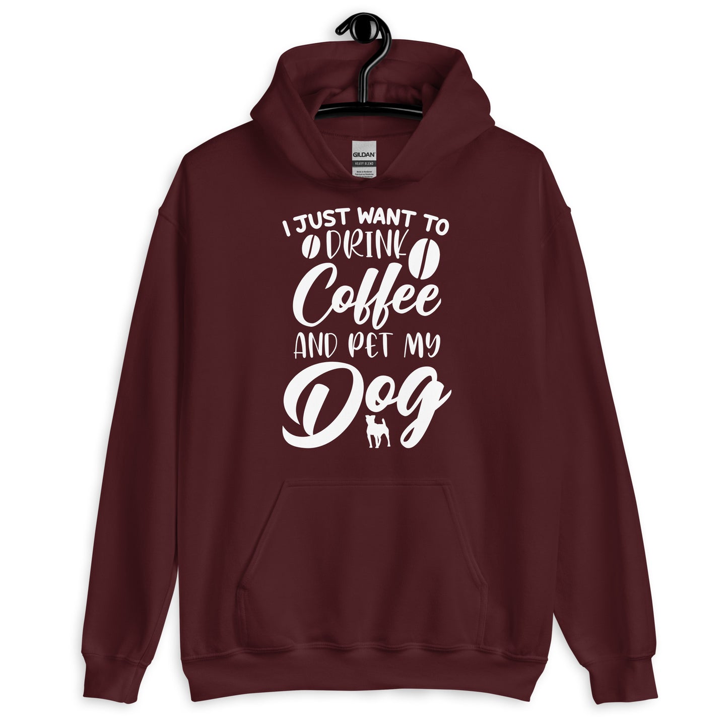 I Just Want to Drink Coffee and Pet My Dog Hoodie