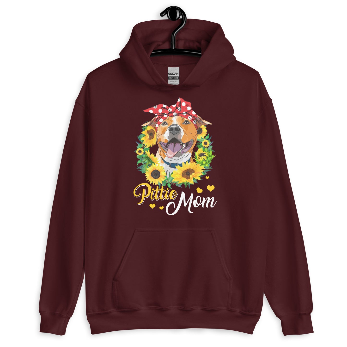Pittie Mom Pitbull Dog Mom Hoodie