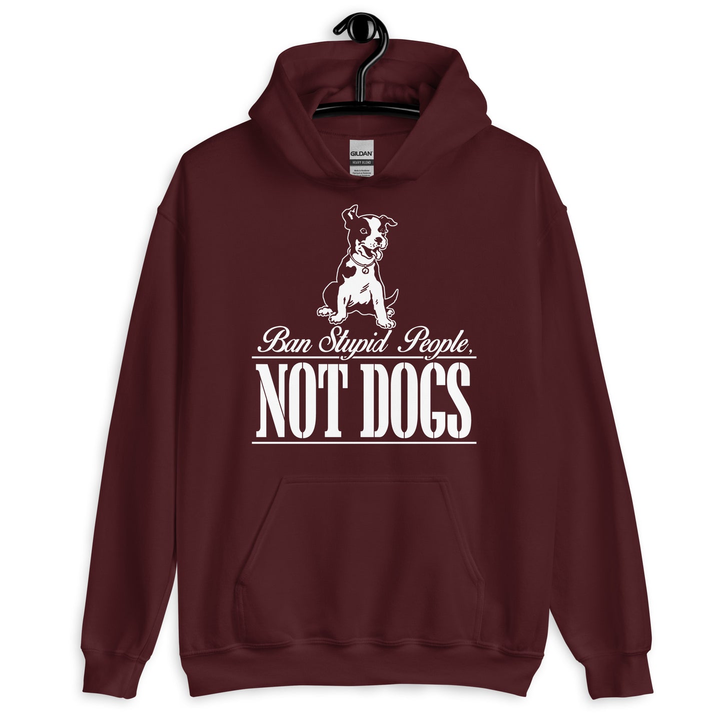 Ban Stupid People, Not Dogs Hoodie