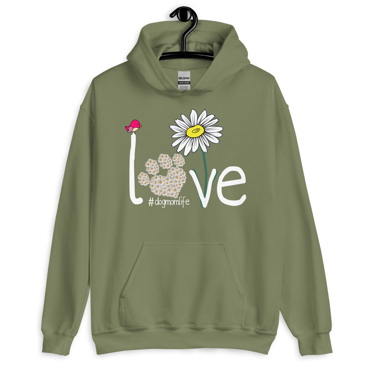 Love Dog Mom Life Hoodie