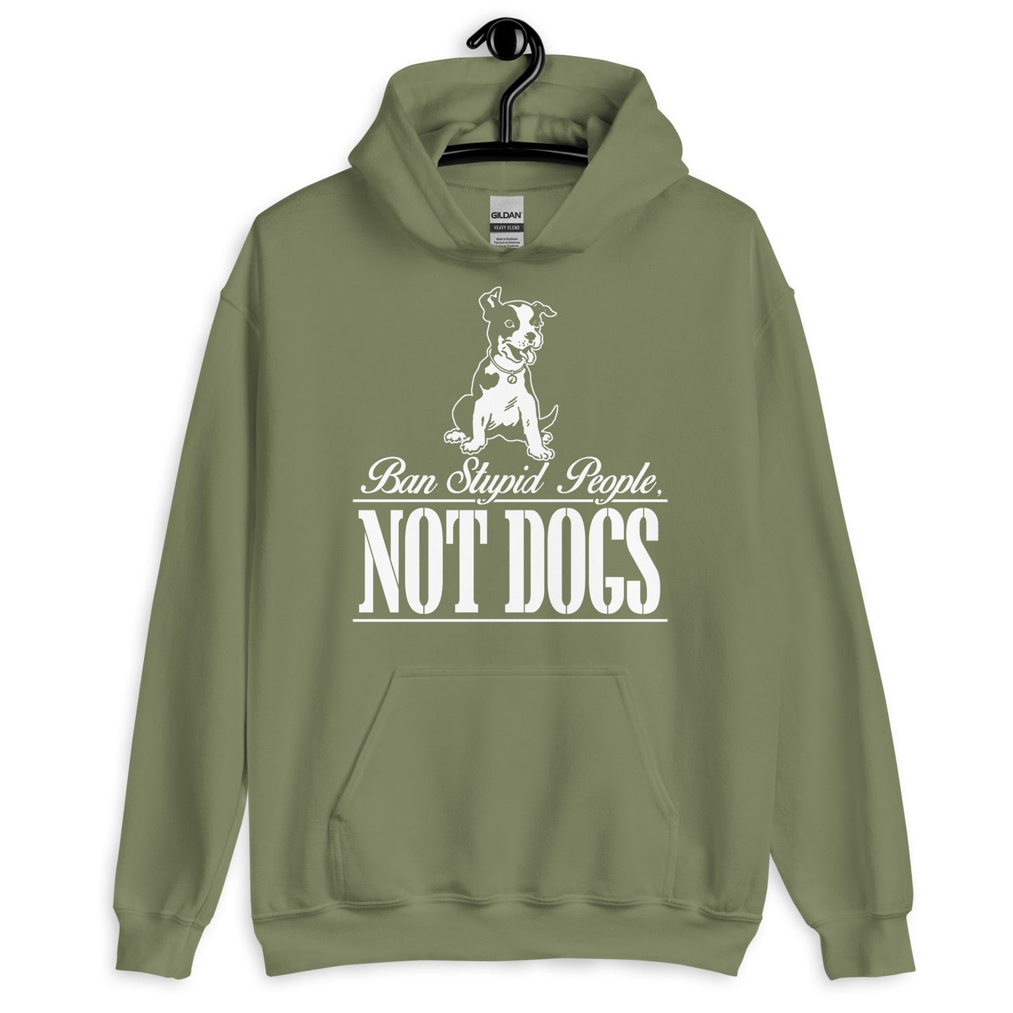 Ban Stupid People, Not Dogs Hoodie