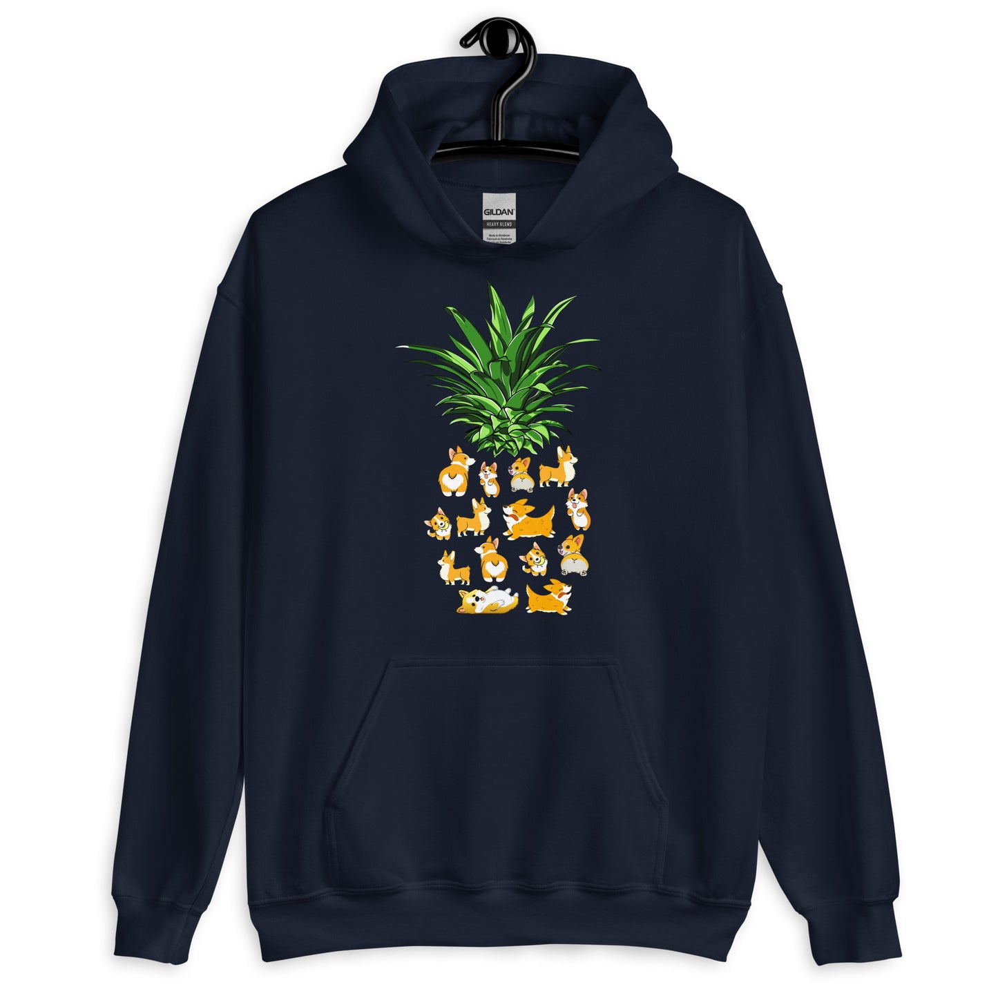 Corgi Pineapple Dog Lover Hoodie