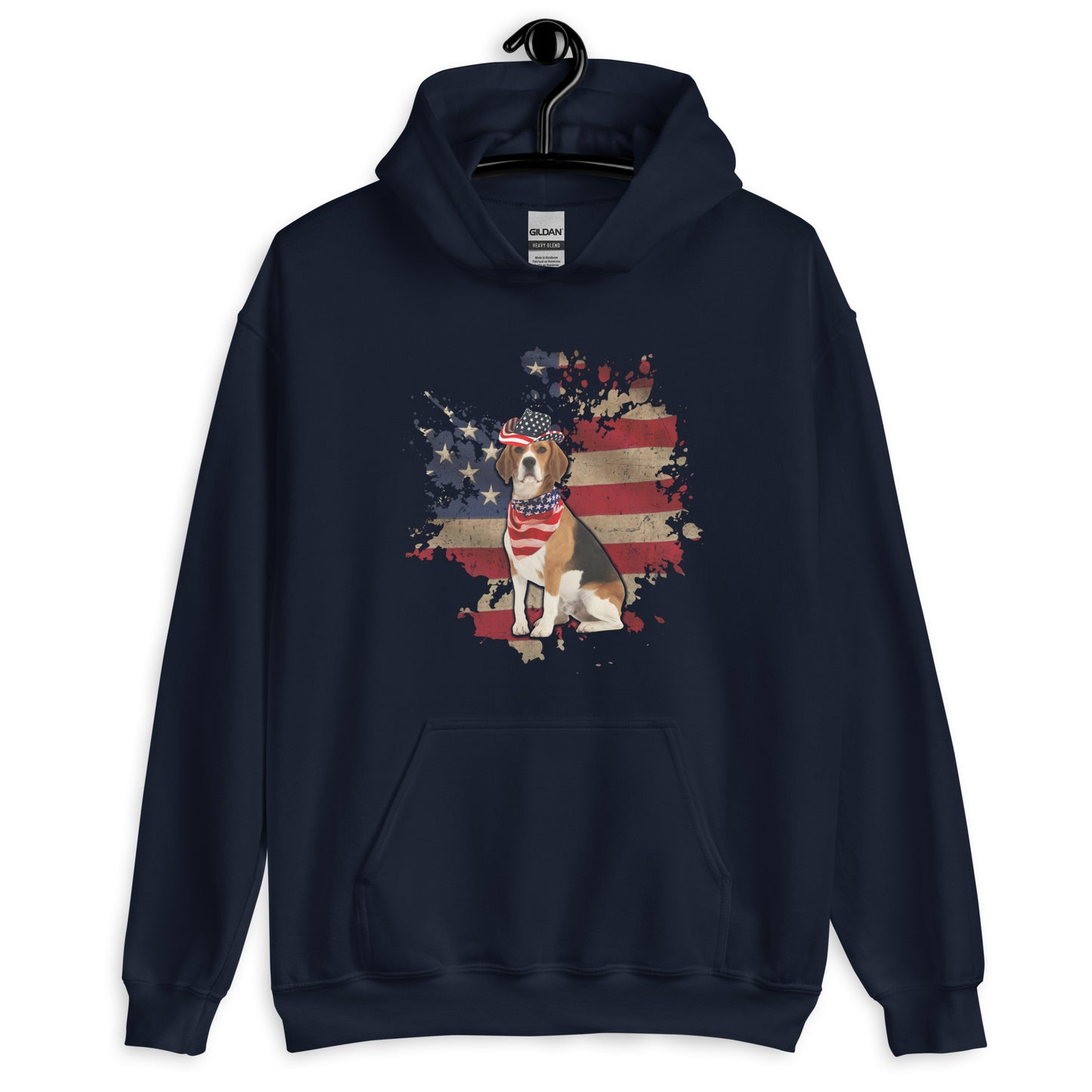 Dog Merica Retro Hoodie