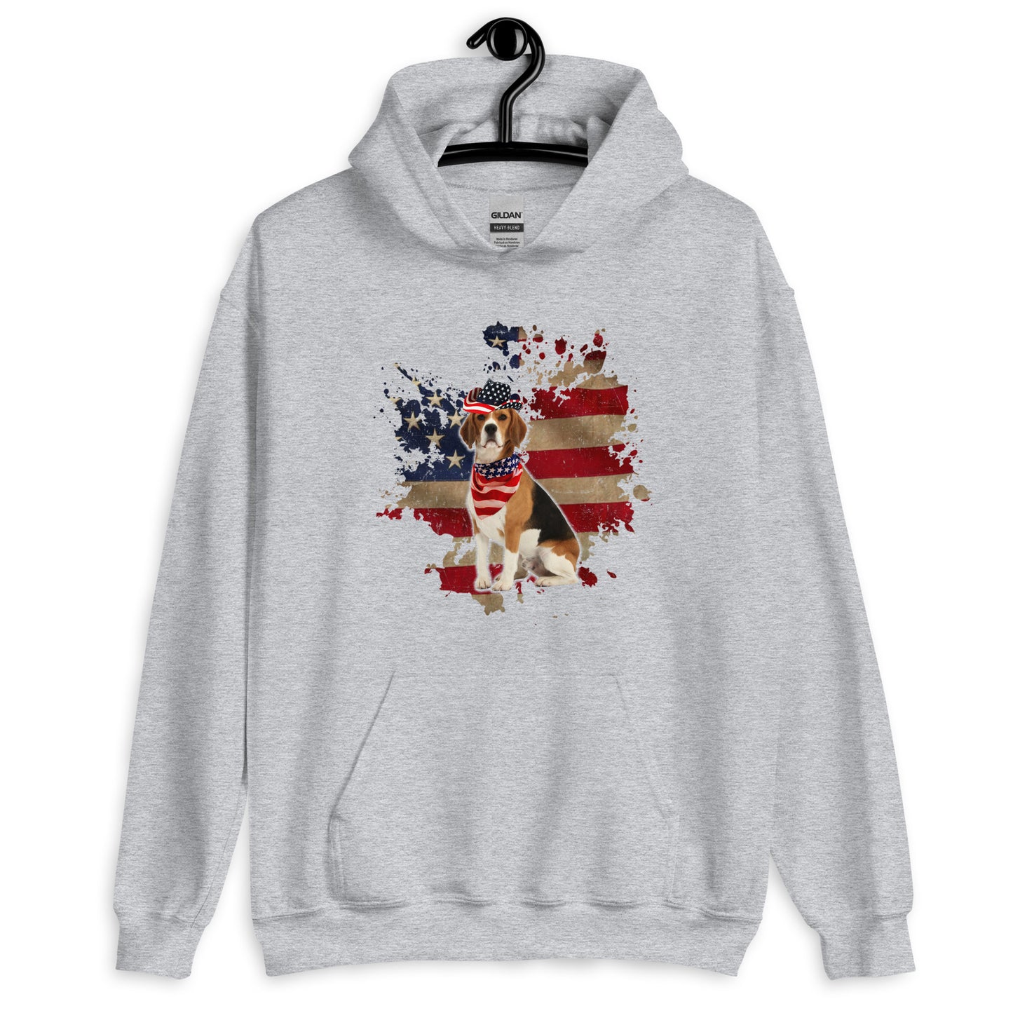 Dog Merica Retro Hoodie