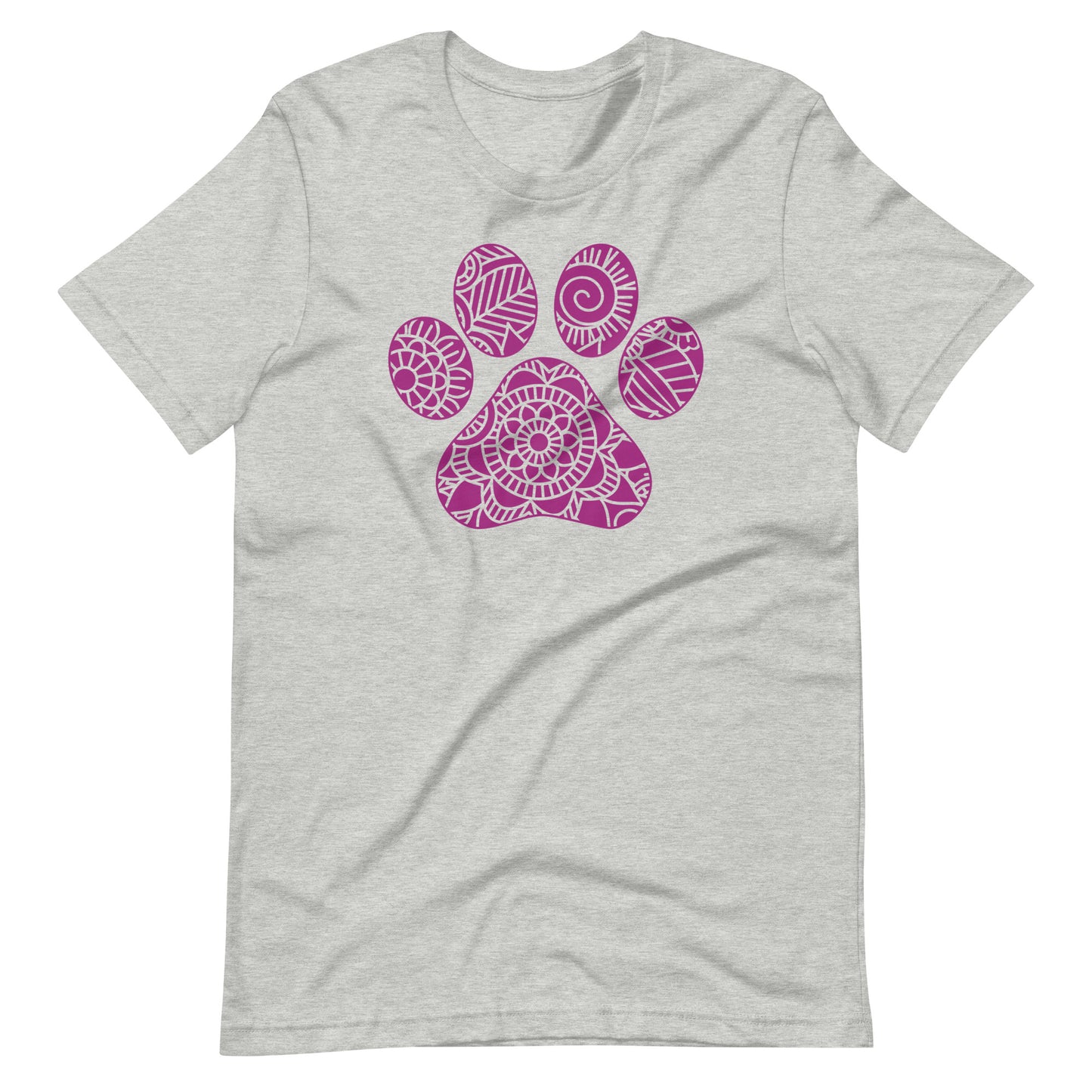 Paw Mandala T-Shirt for Dog Lover