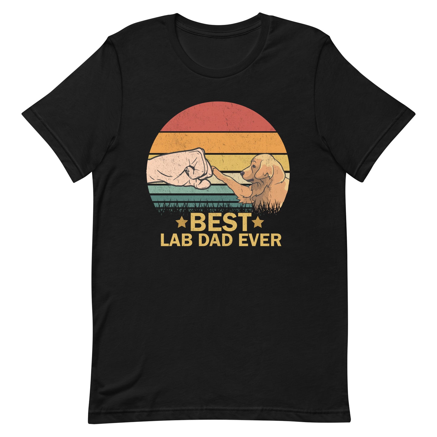 Best Lab Dad Ever Dog Dad T-Shirt