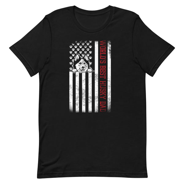 World's Best Husky Dog Dad T-Shirt World's Best Husky Dog Dad T-Shirt