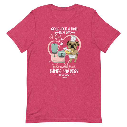 Girl Who Really Loved Baking and Dogs Story T-Shirt