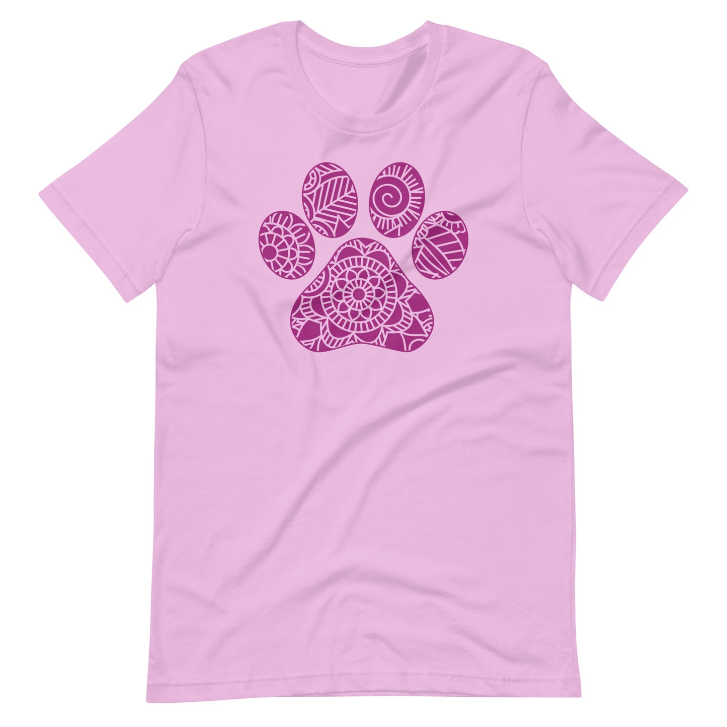 Paw Mandala T-Shirt for Dog Lover