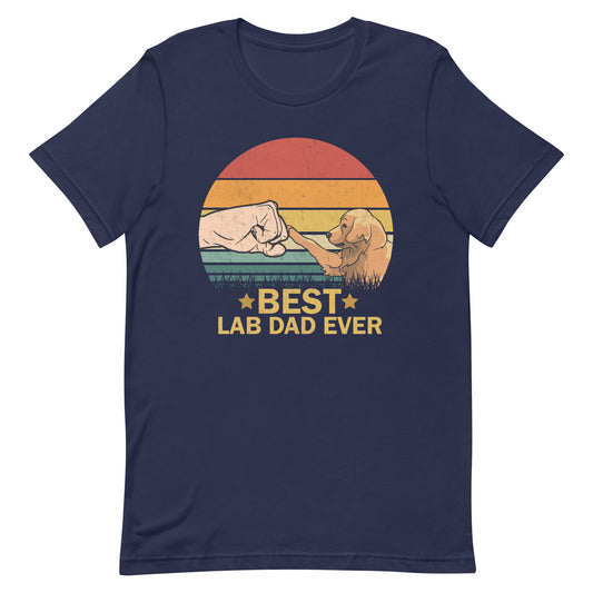Best Lab Dad Ever Dog Dad T-Shirt