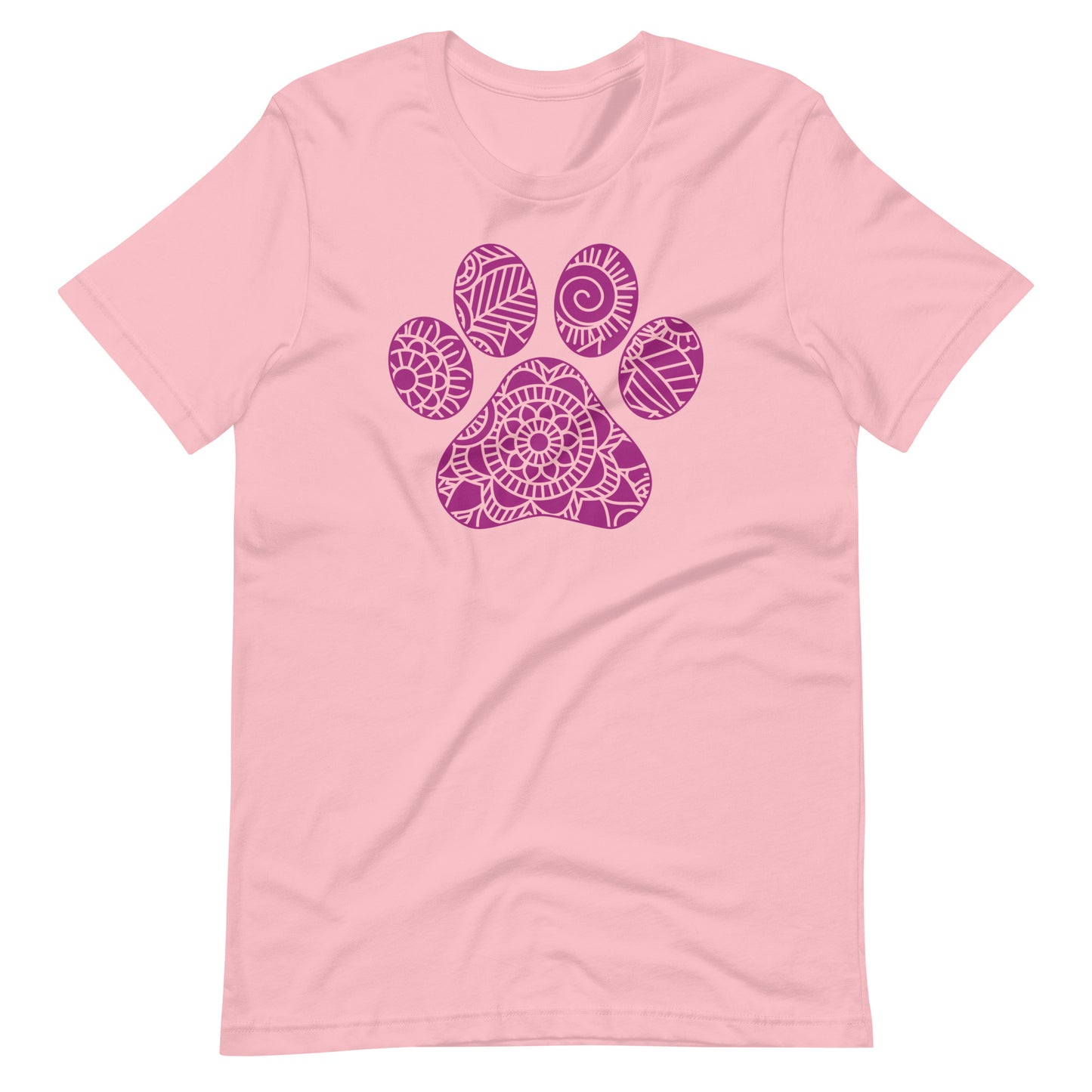 Paw Mandala T-Shirt for Dog Lover