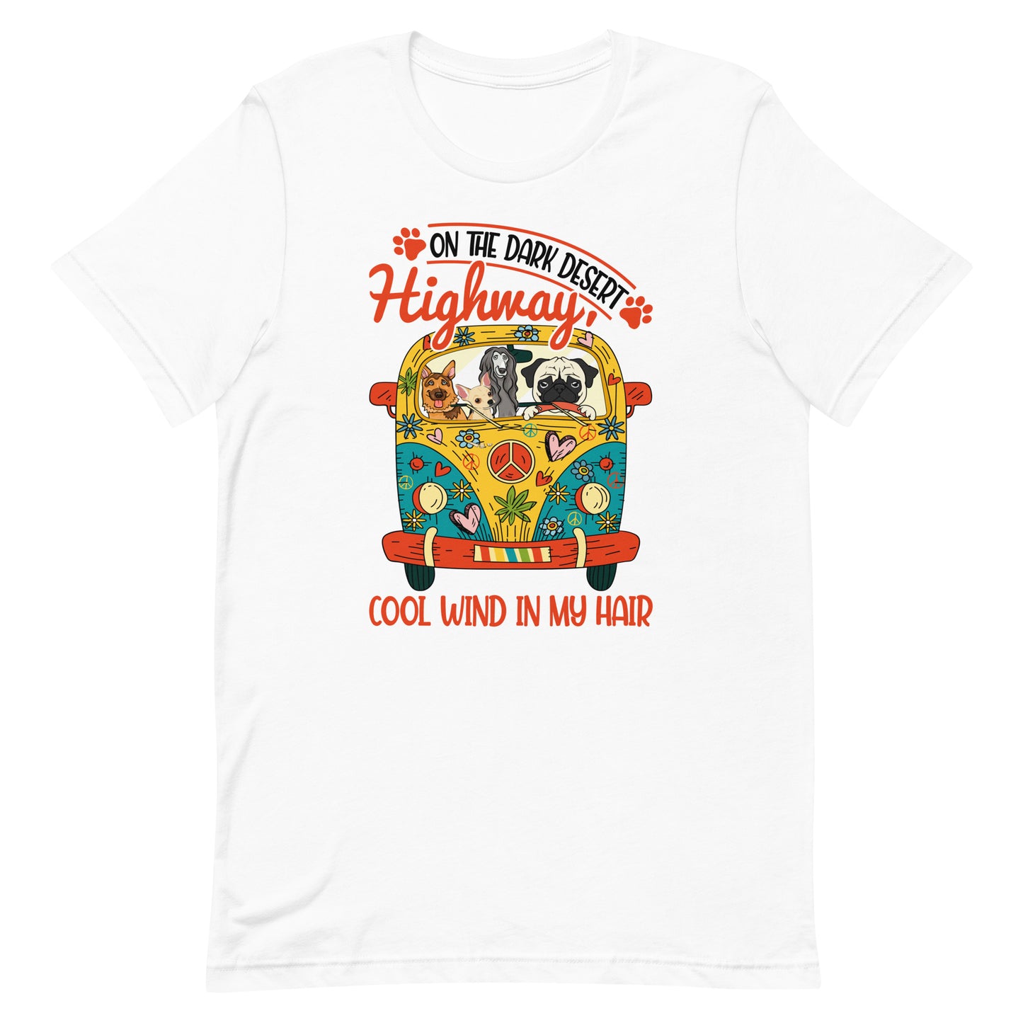 Dogs on Road Trip Dog Lovers T-Shirt