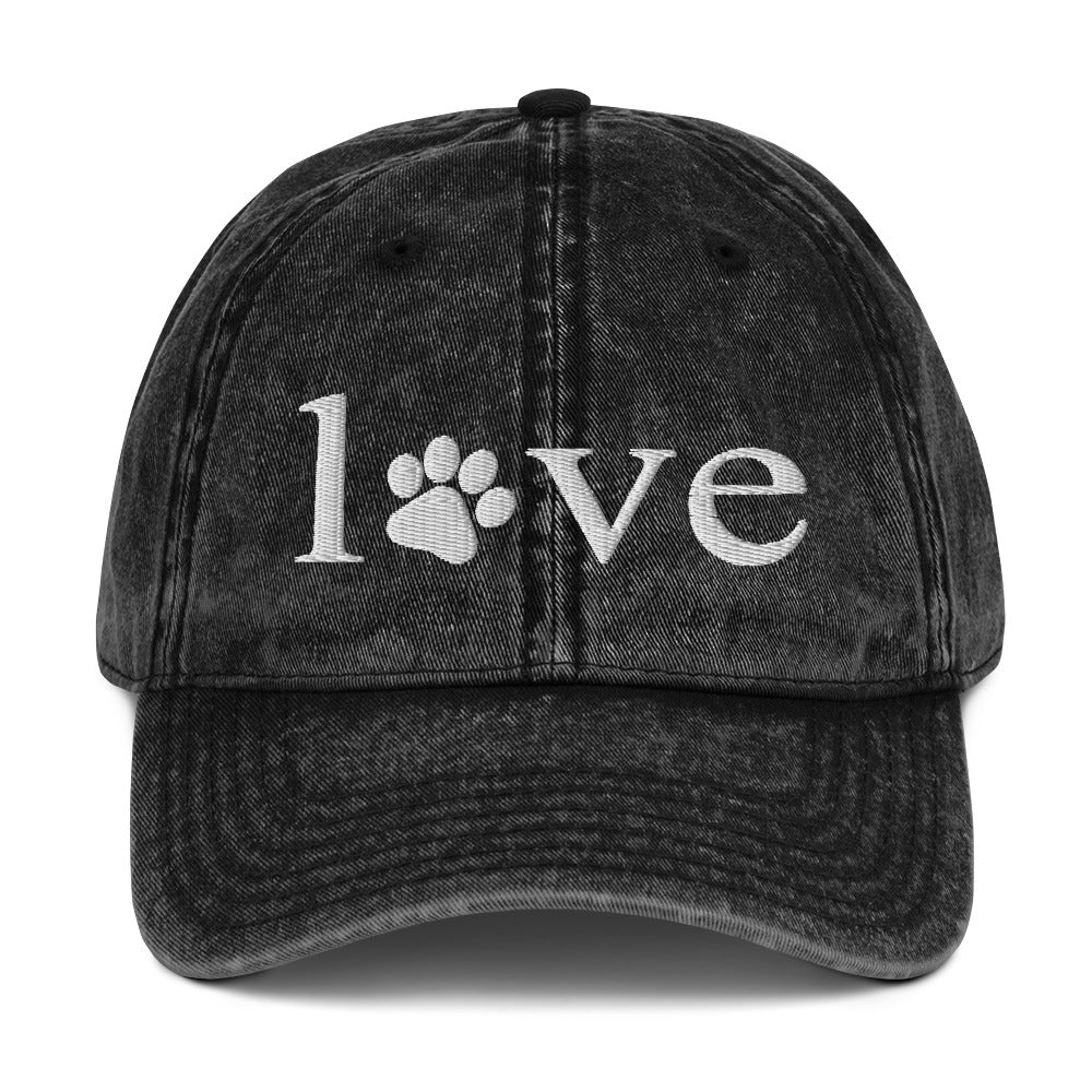Paw Love Vintage Baseball Hat