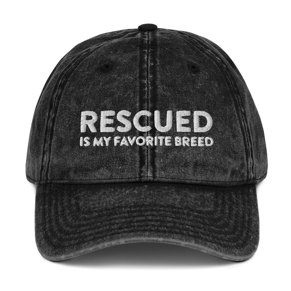 Rescued is My Favorite Breed Hat