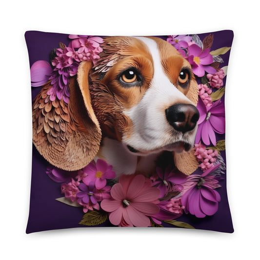 Beagle Dog Lovers Throw Pillow