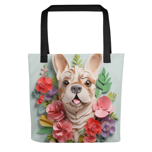 French Bulldog Floral Tote bag for Dog Moms