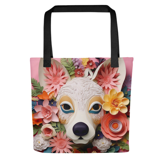 Chihuahua Floral Tote bag for Dog Moms