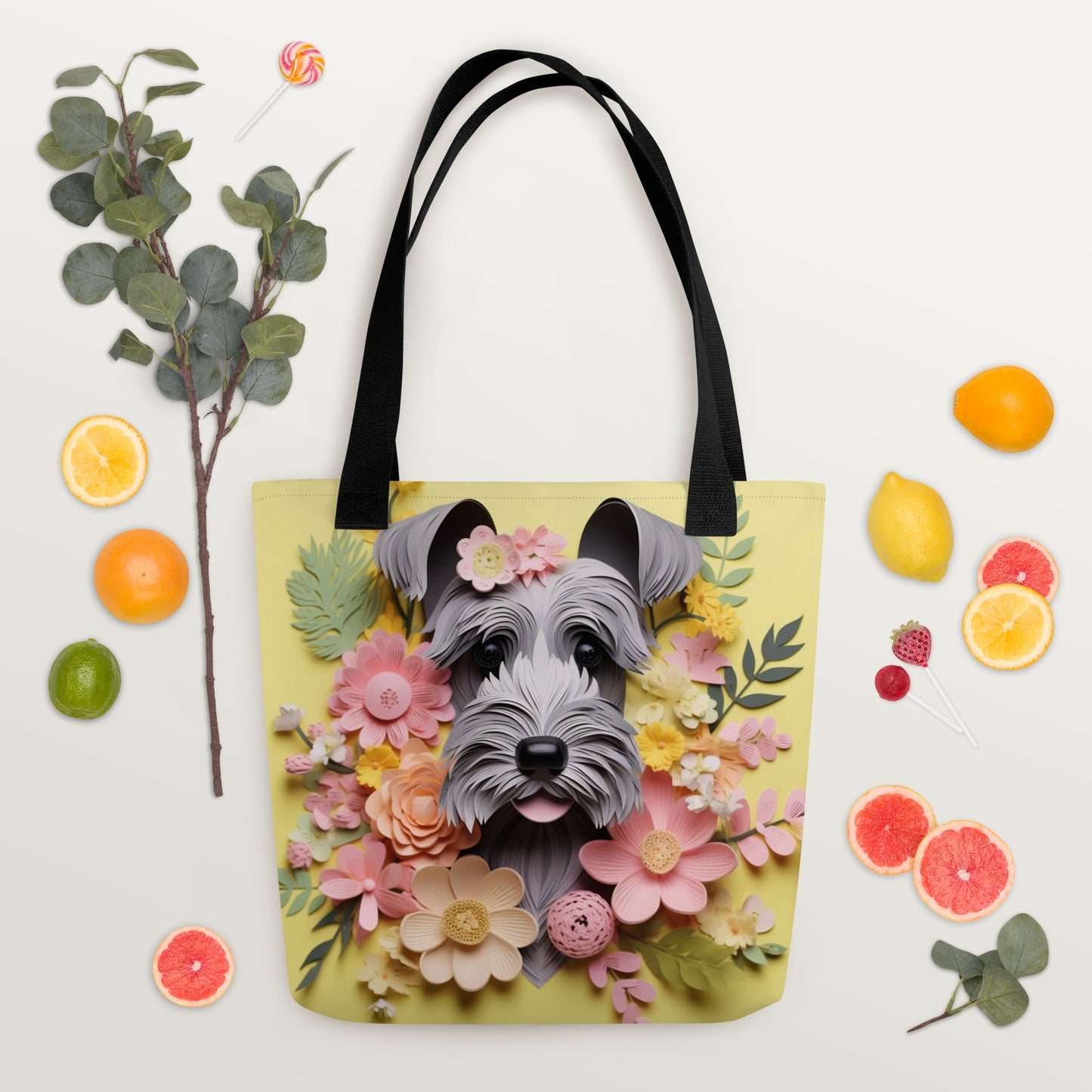 Irish Terrier Dog Floral Tote bag for Dog Mom