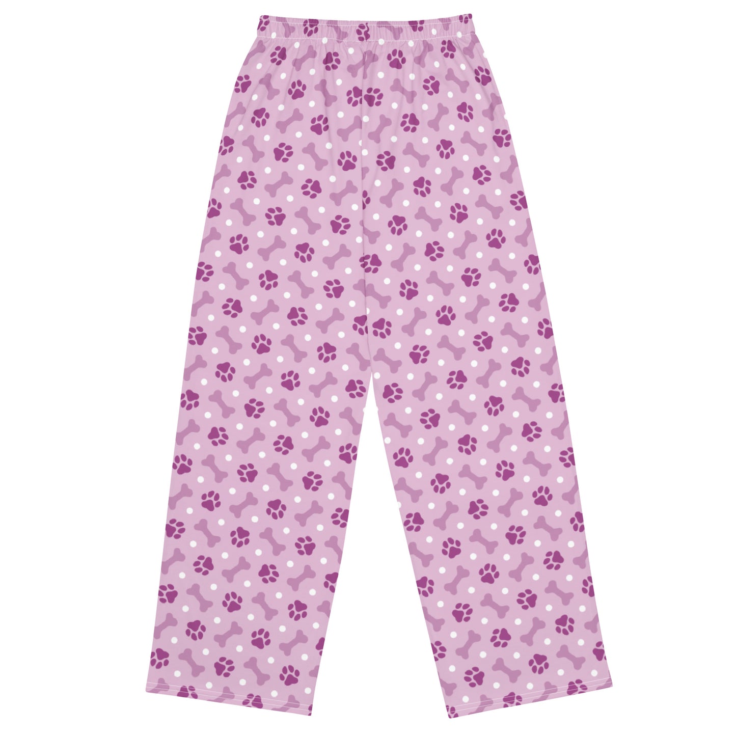 Paws & Bone Print Super Soft Wide-leg Pajama/Sweats Bottoms