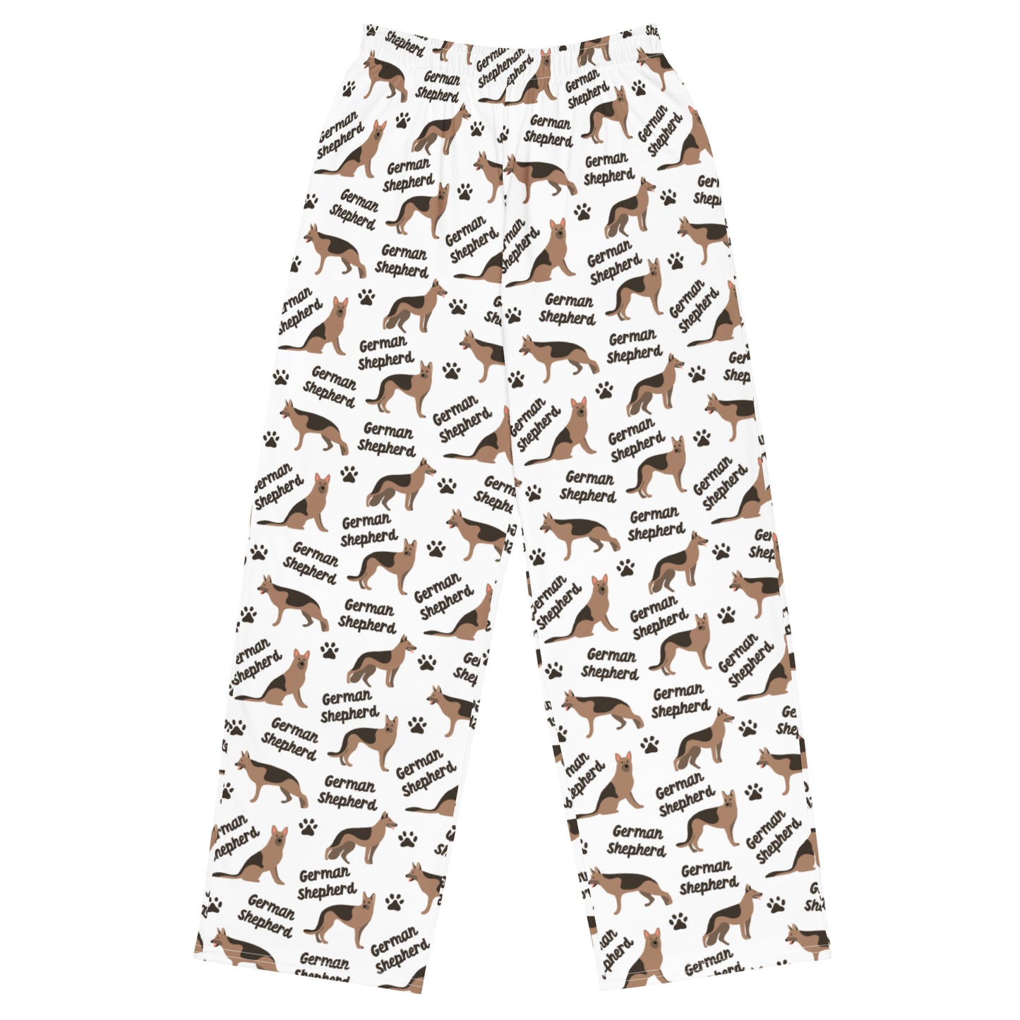 German Shepherded Dog Lovers Super Soft Wide-leg Pajama/Sweats Bottoms