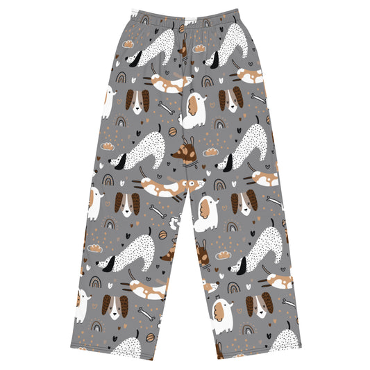 Playful Puppies wide-leg pants for Dog Lovers