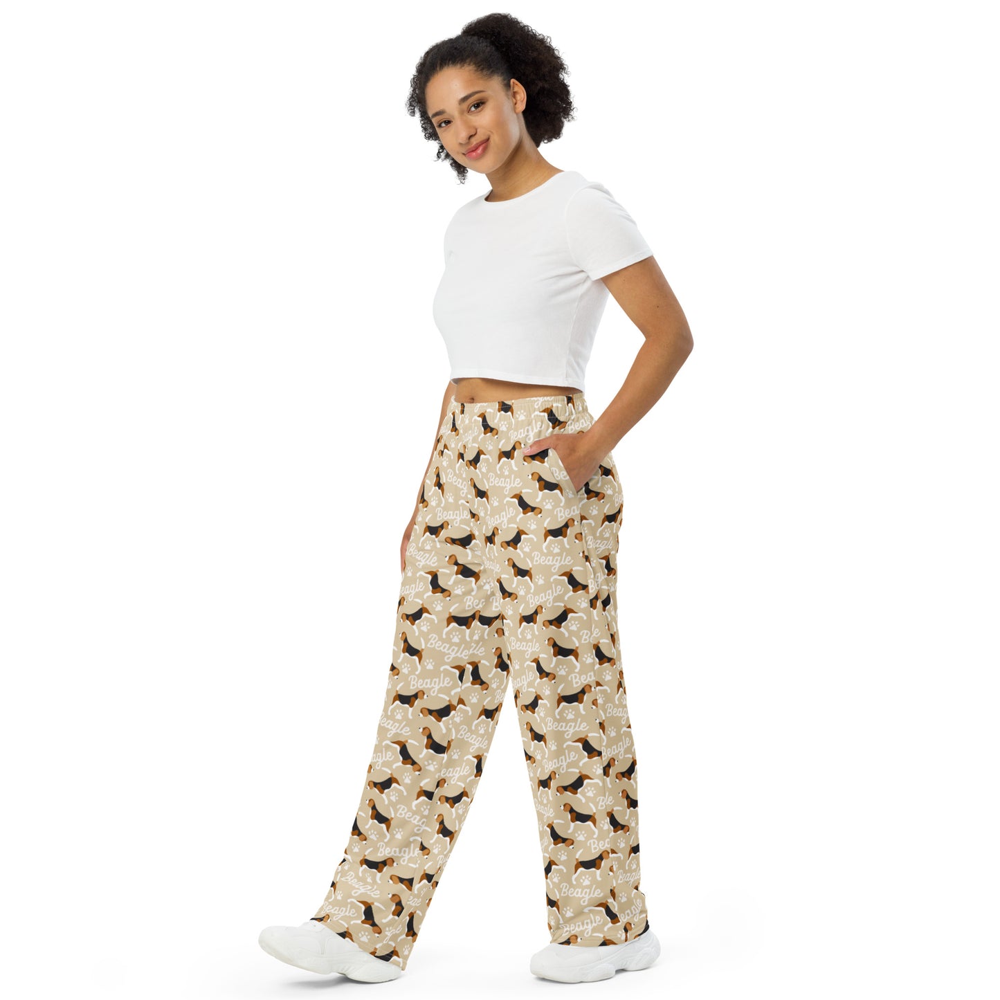 Beagle Dog Lovers Super Soft Wide-leg Pajama/Sweats Bottoms