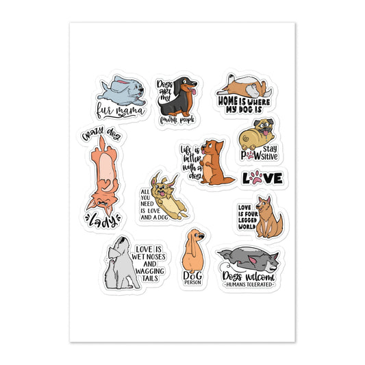 Dog Lovers Sticker sheet