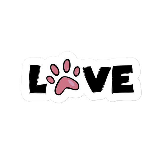 Paw Love Bubble-free stickers