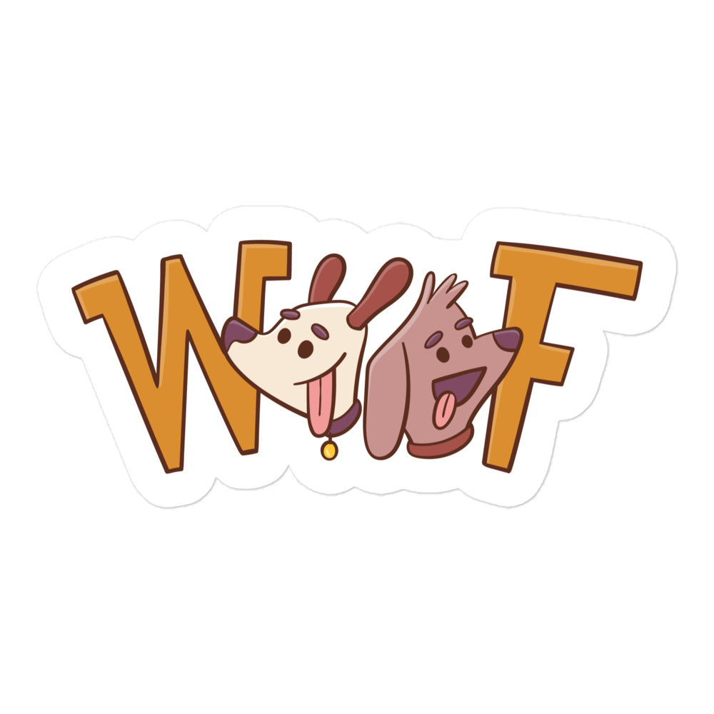 Dog Woof Bubble-free stickers
