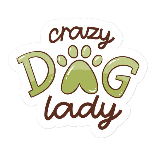 Crazy Dog Lady Bubble-free stickers