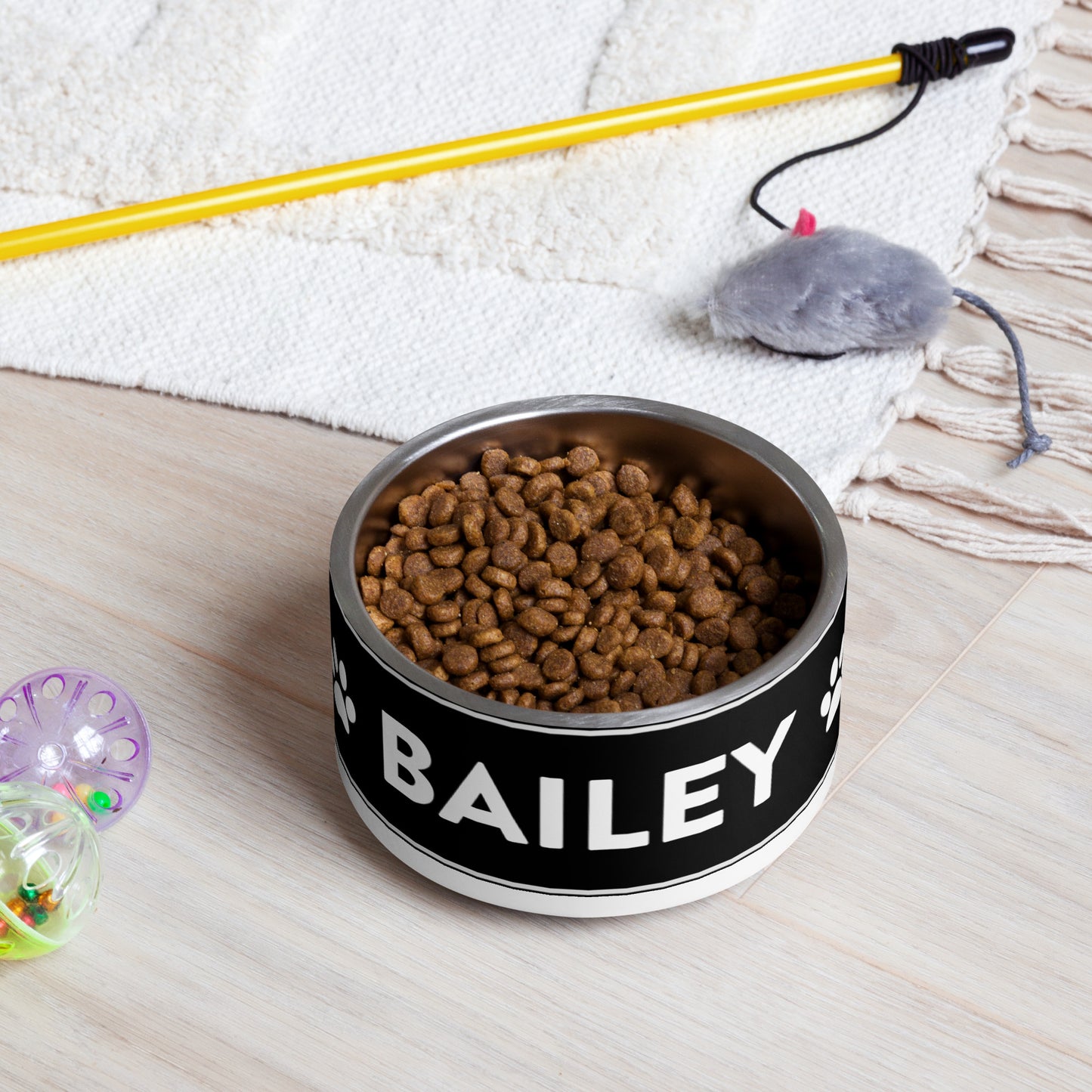 Bailey Pet Name Stainless Steel Non Slip 18 oz or 32 oz Dog Bowl