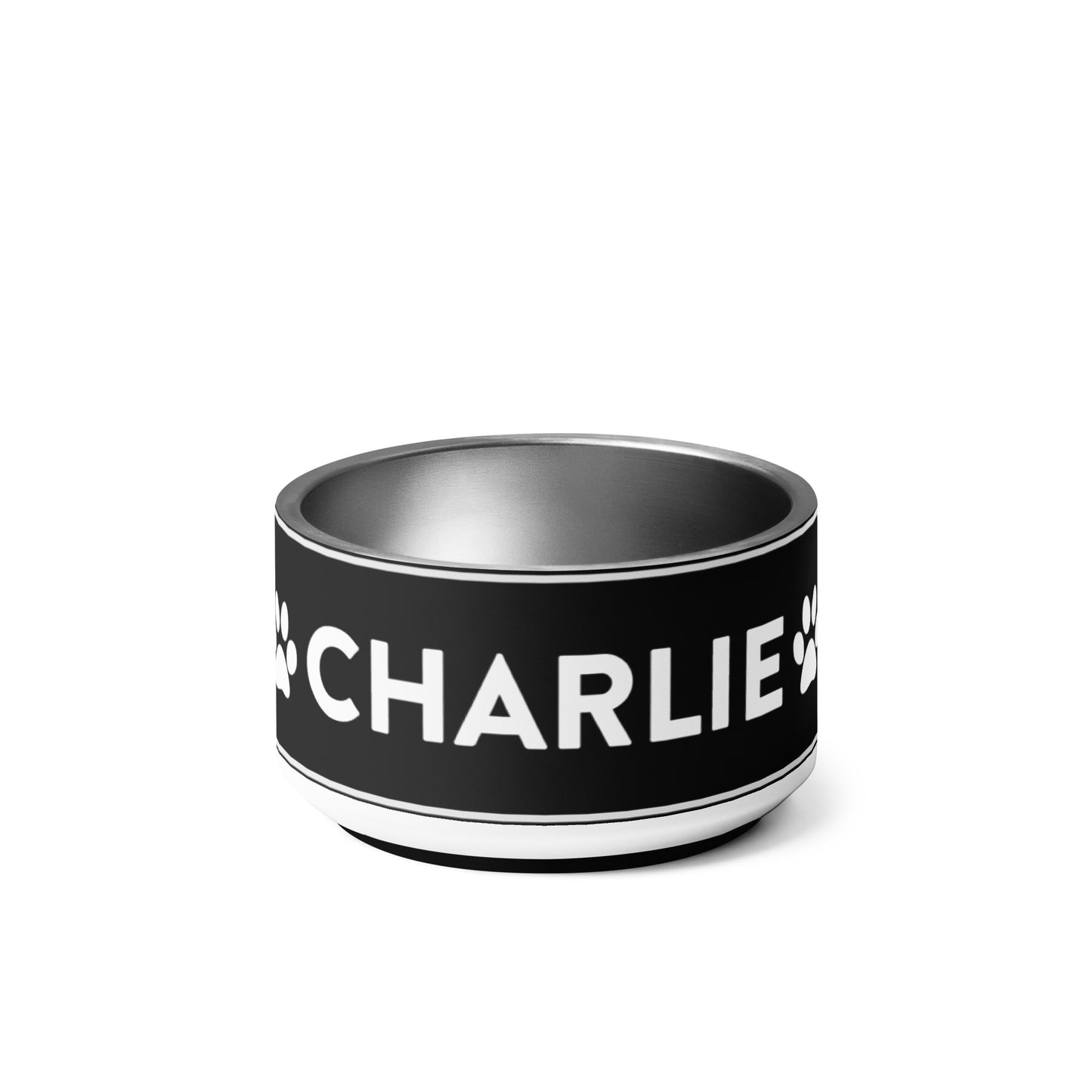 Charlie Name Stainless Steel Non Slip 18 oz or 32 oz Dog Bowl