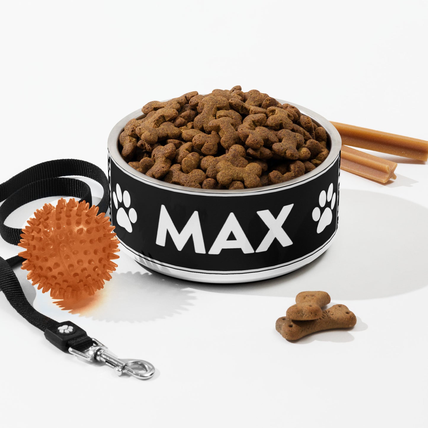 Max Pet Name Stainless Steel Non Slip 18 oz or 32 oz Pet Bowl