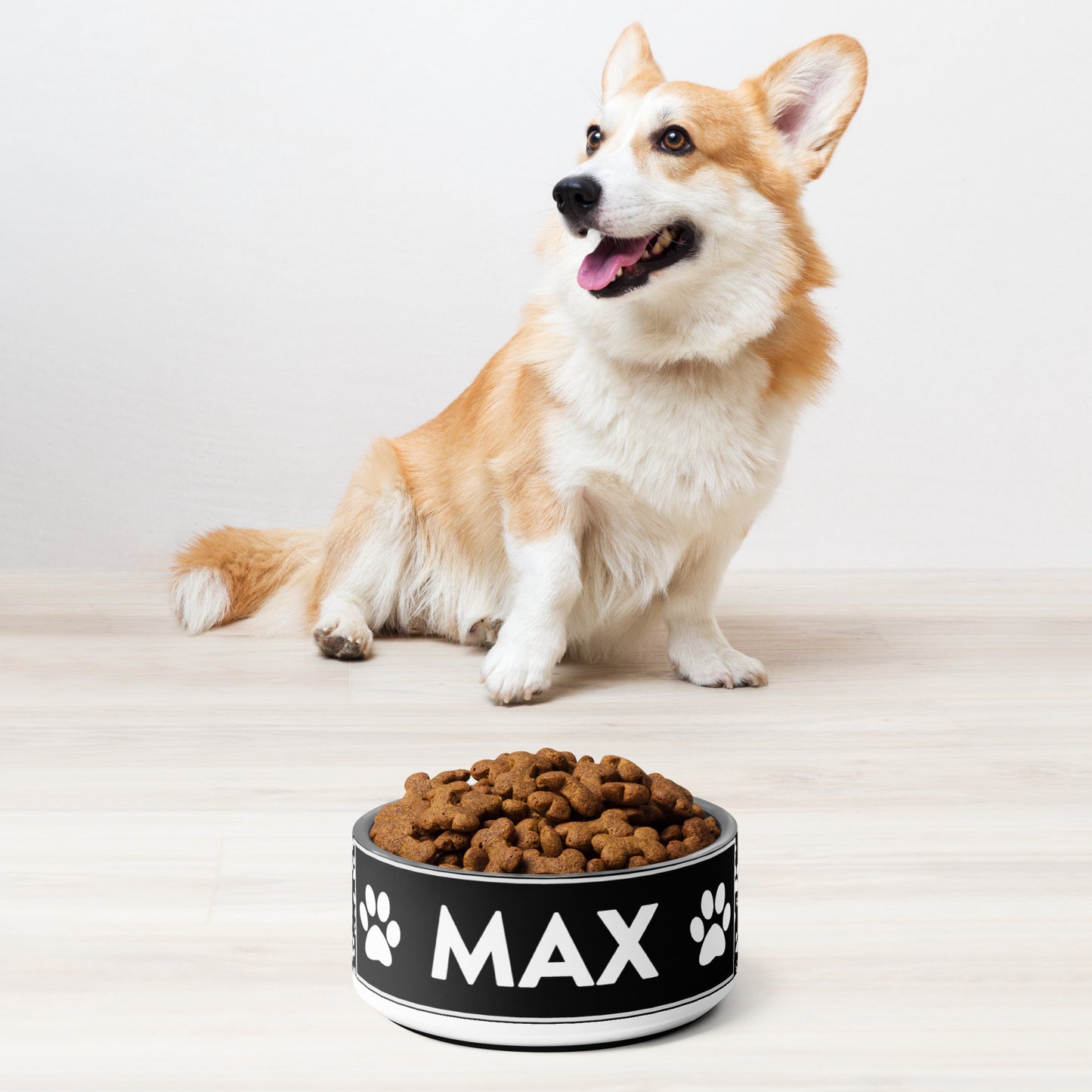 Max Pet Name Stainless Steel Non Slip 18 oz or 32 oz Pet Bowl