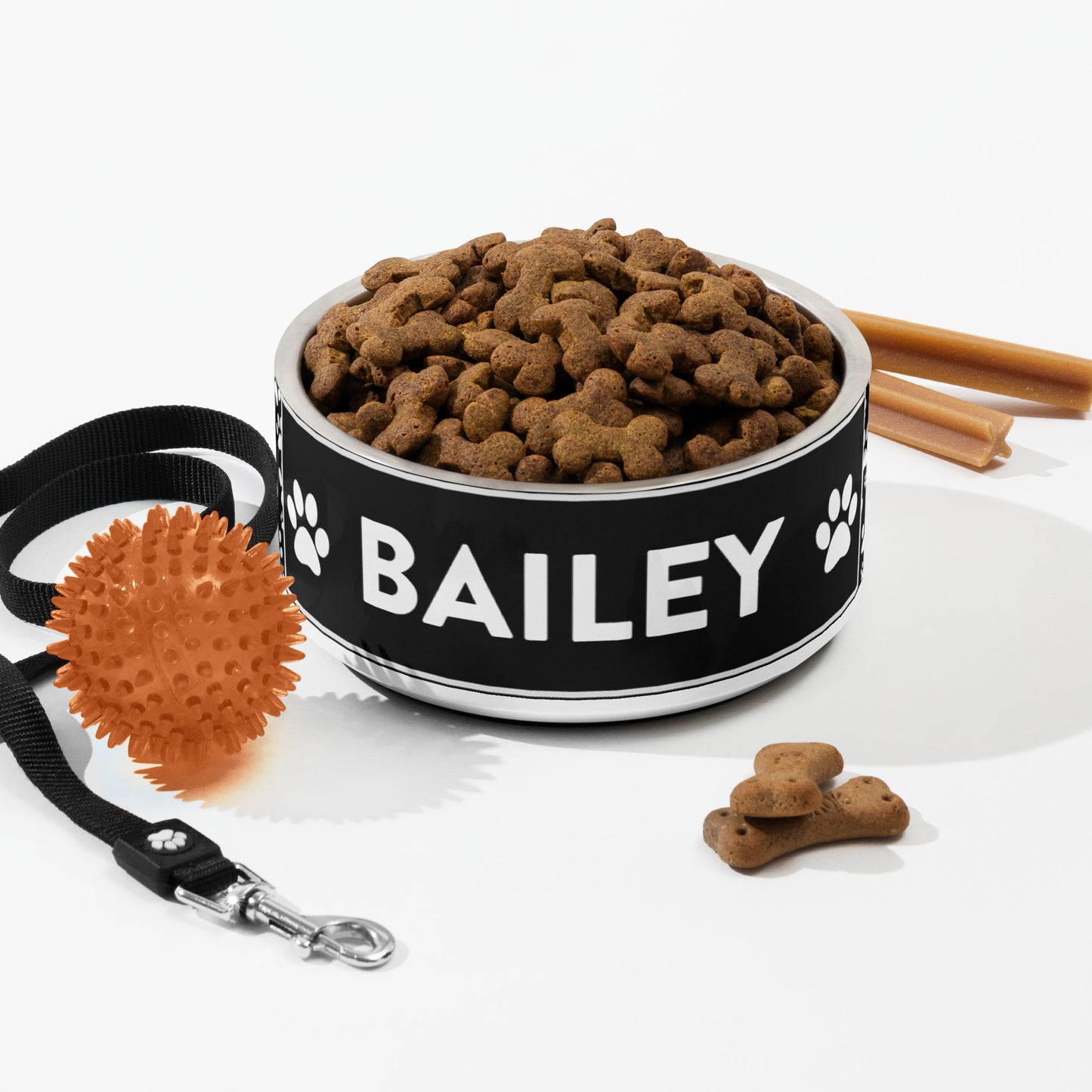 Bailey Pet Name Stainless Steel Non Slip 18 oz or 32 oz Dog Bowl