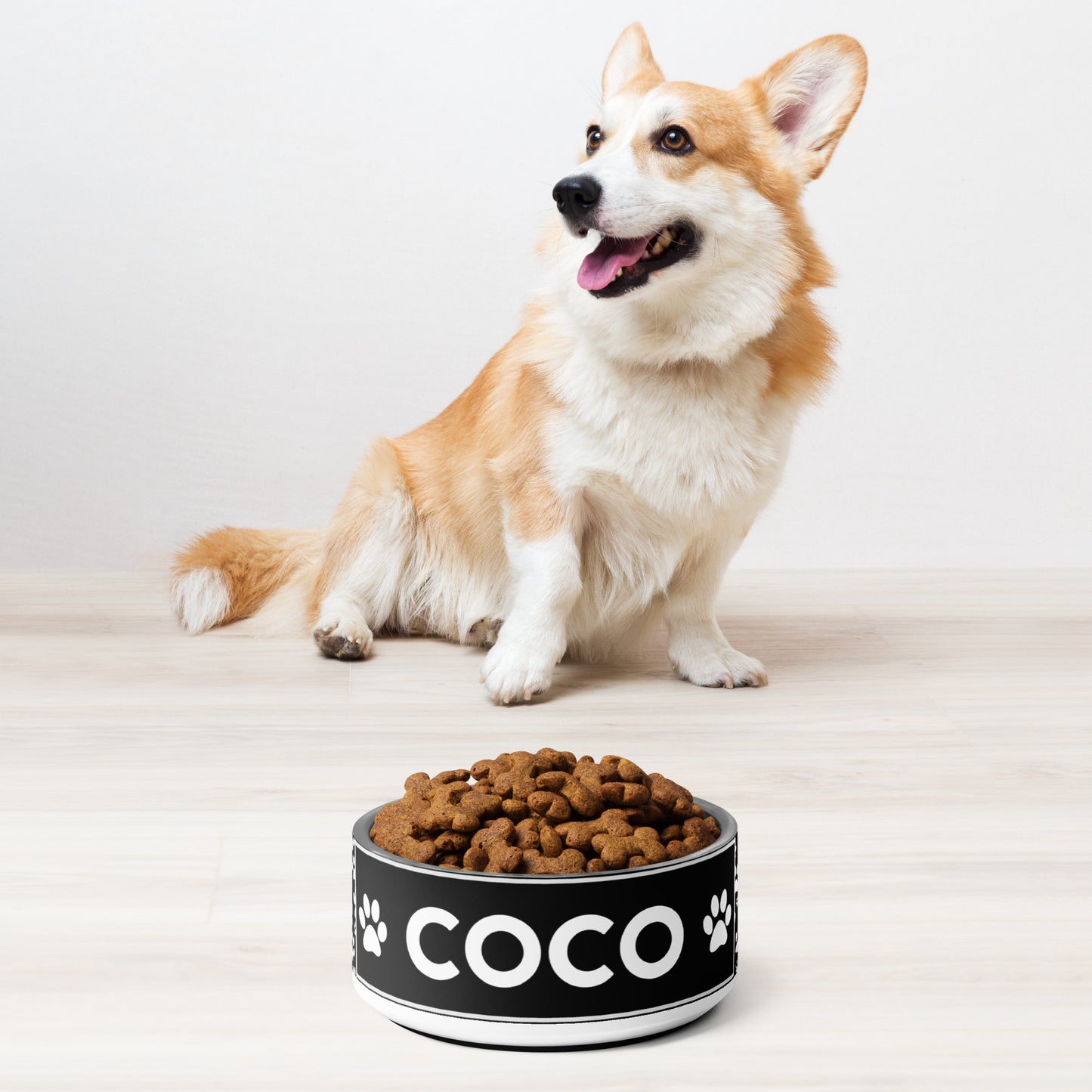 Coco Name Stainless Steel Non Slip 18 oz or 32 oz Dog Bowl