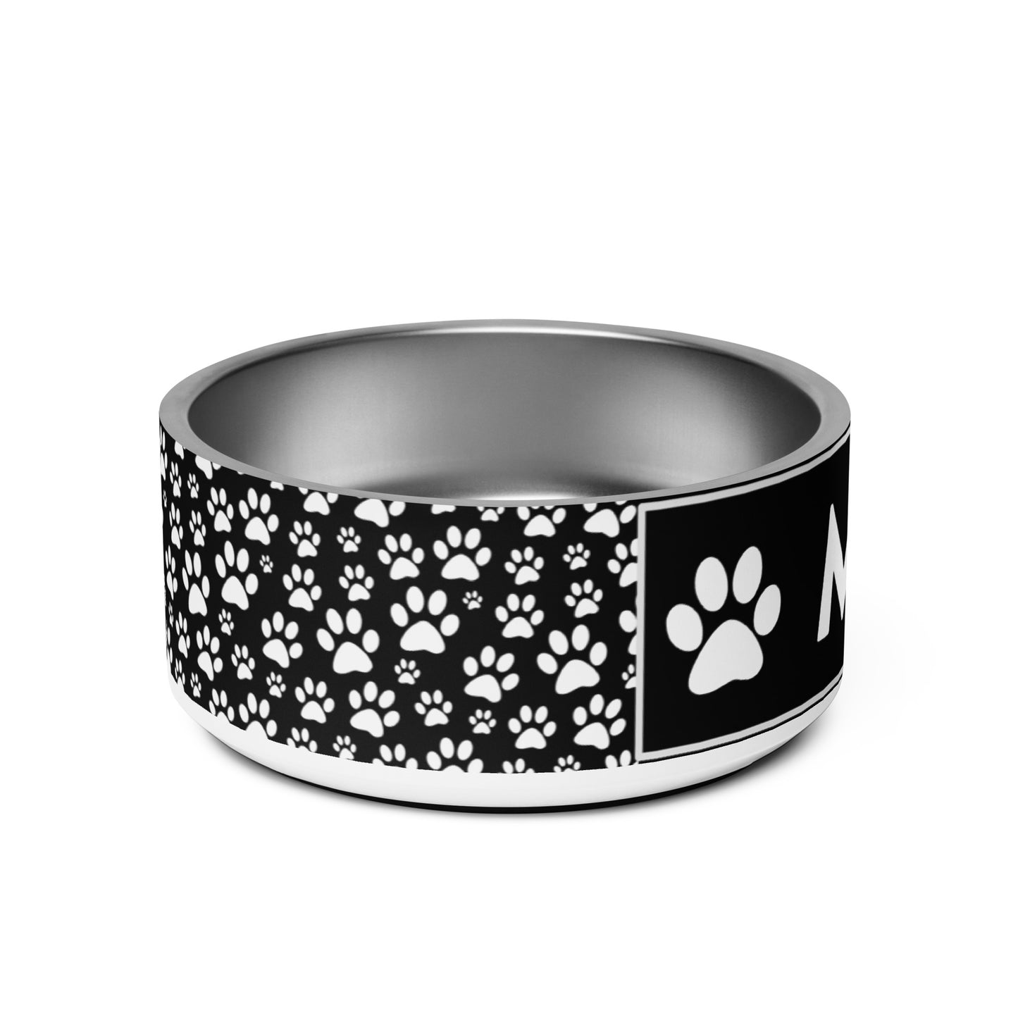 Max Pet Name Stainless Steel Non Slip 18 oz or 32 oz Pet Bowl