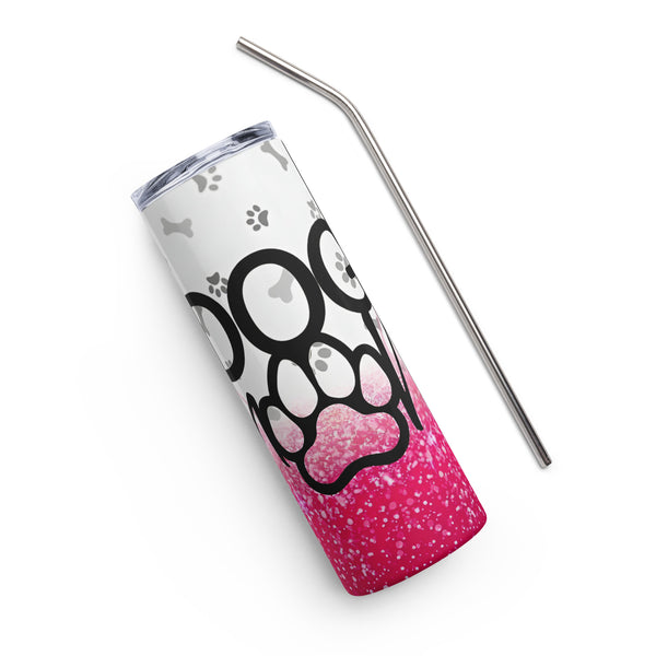 Dog Mom Glitter Stainless Steel Dog Mom Tumbler 20oz