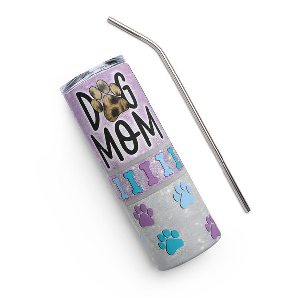 Purple Dog Mom Stainless Steel Tumbler 20oz
