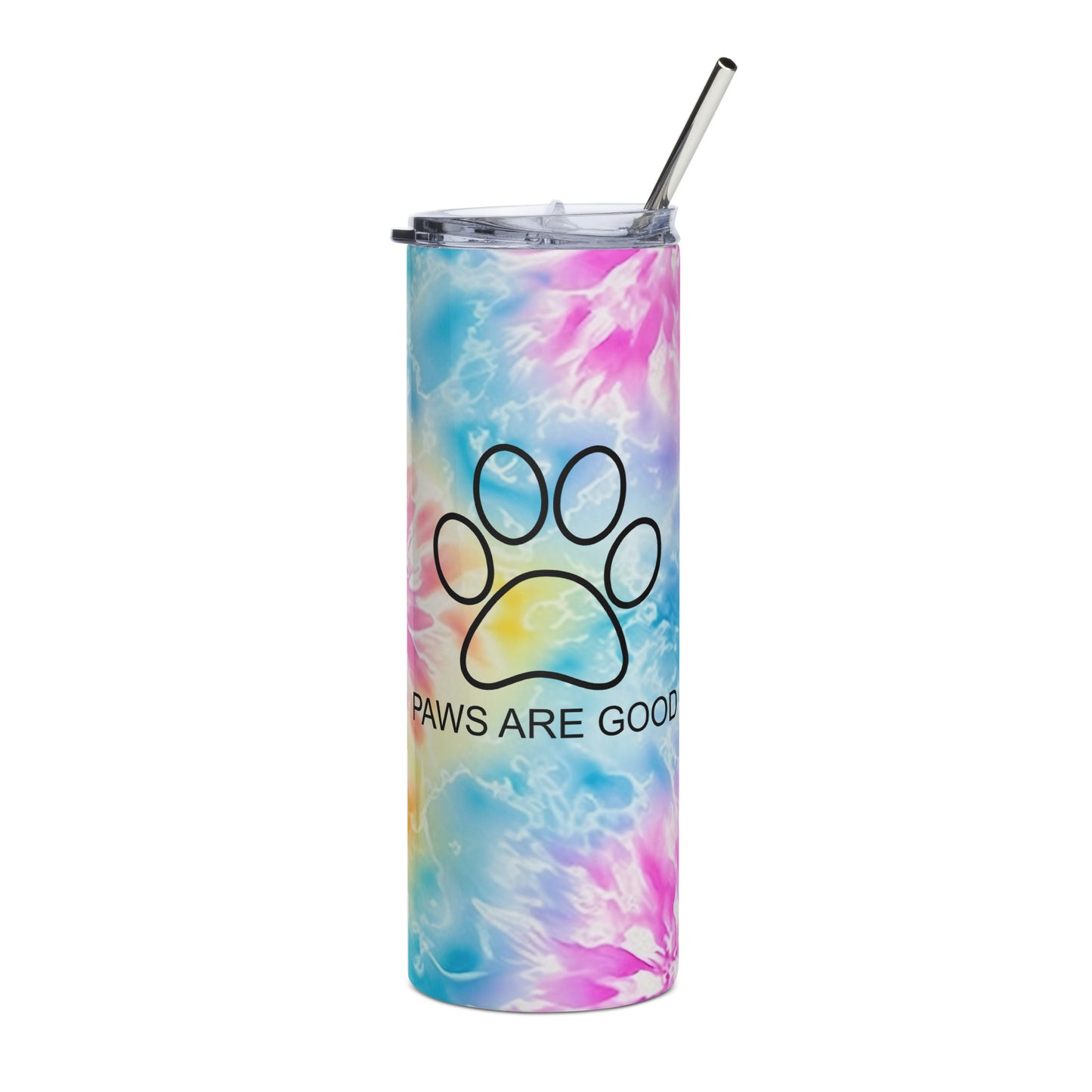 Cotton Candy Tie Dye Stainless Steel Full Print Tumbler