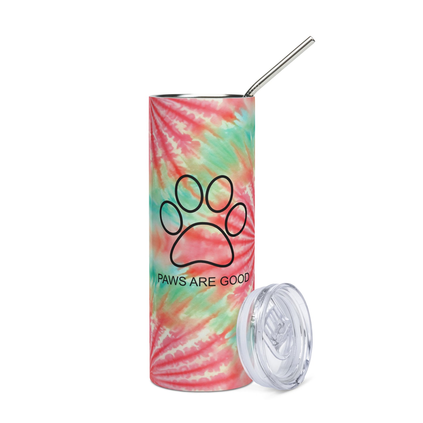 Watermelon Candy Tie Dye Stainless Steel Full Print Tumbler