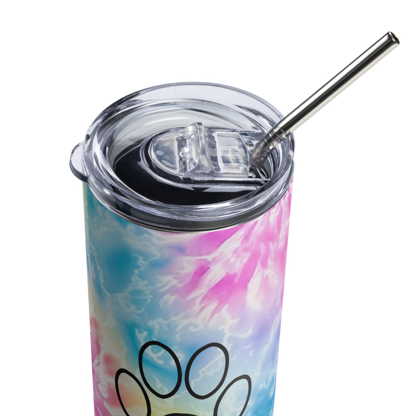 Cotton Candy Tie Dye Stainless Steel Full Print Tumbler