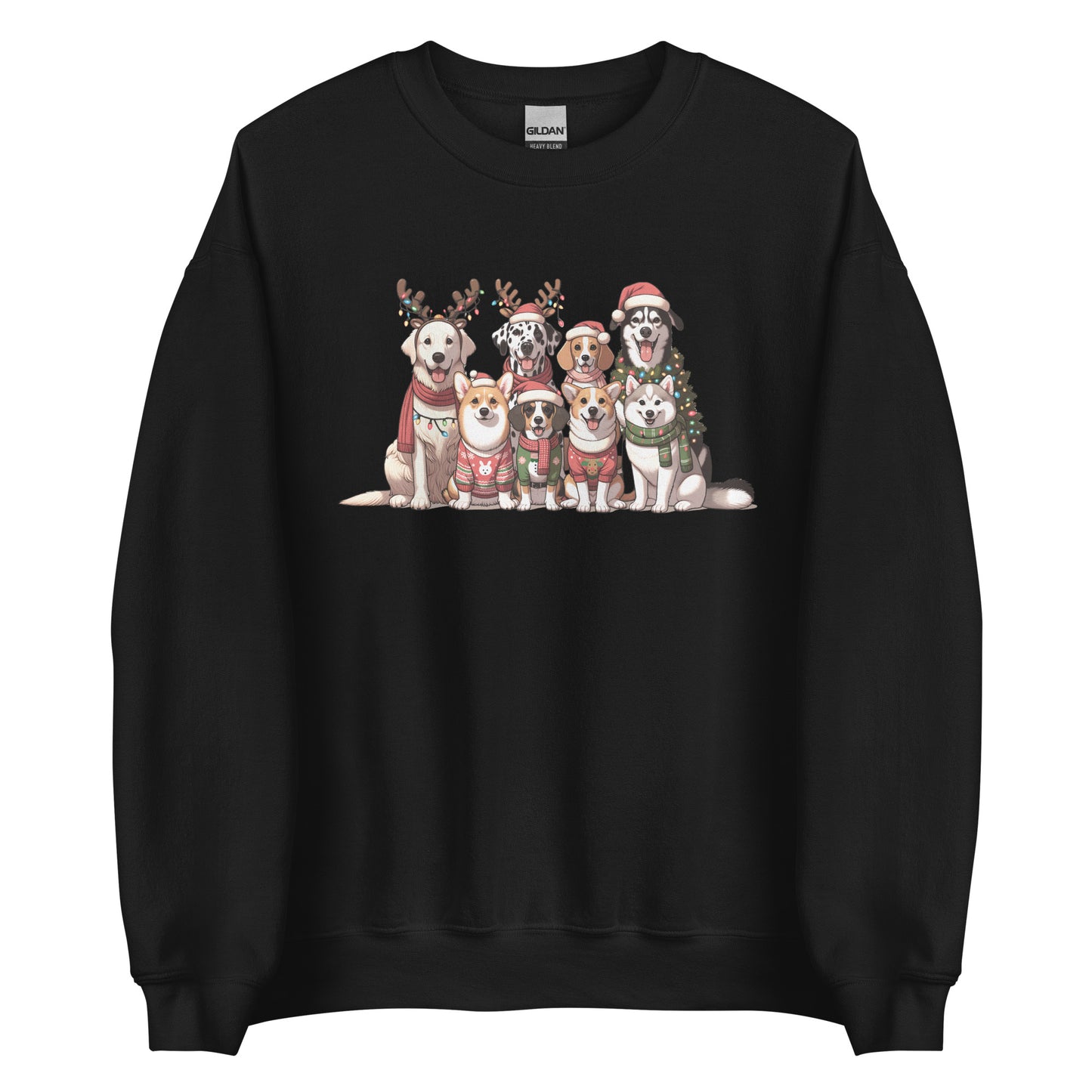 Christmas Dogs in Sweaters Ugly Sweatshirt