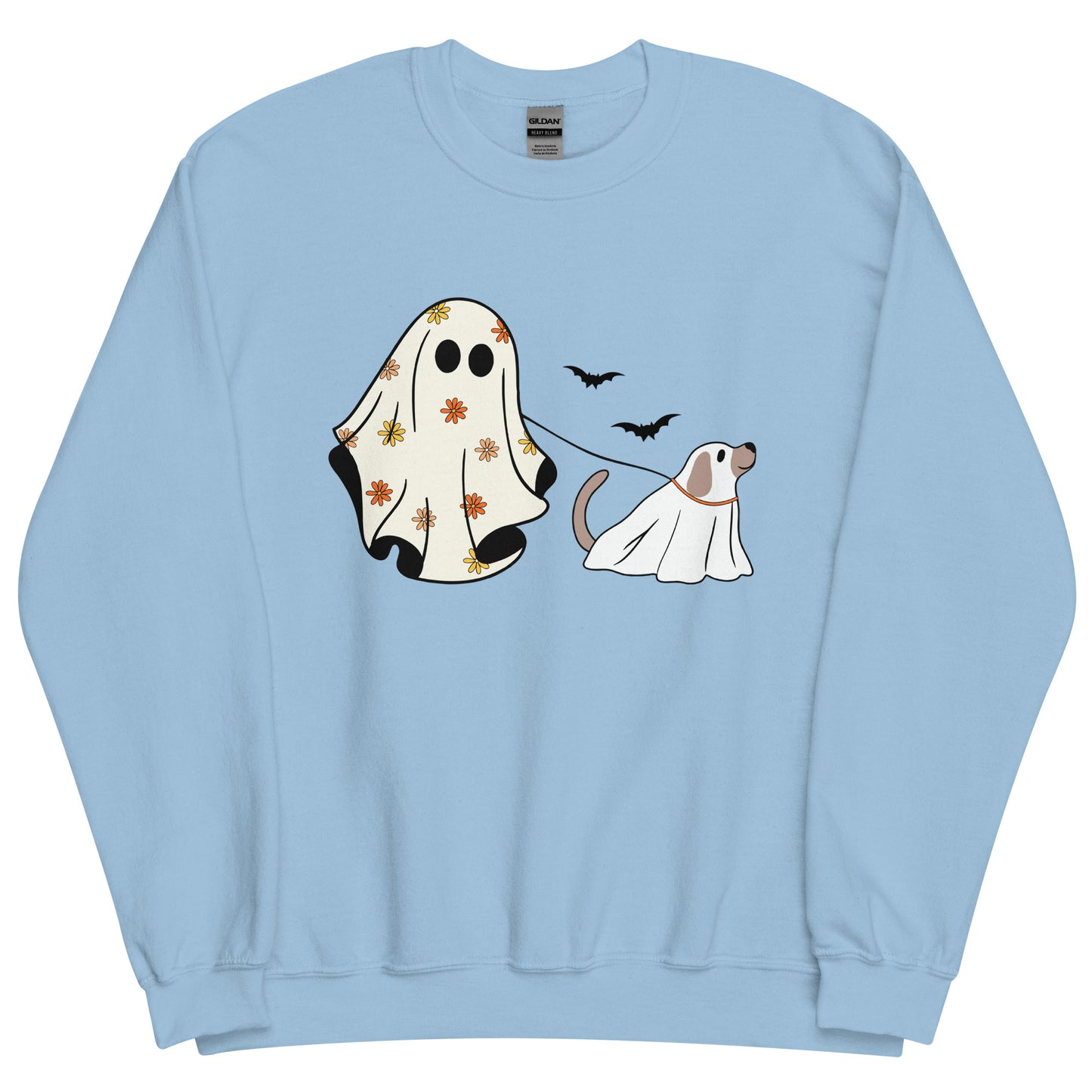 Halloween Ghost Walking Dog Unisex Sweatshirt