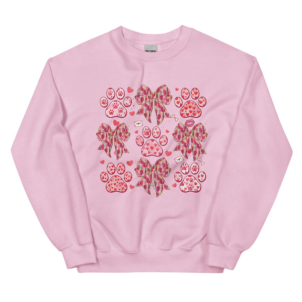 All the Love Paw Prints Valentine Dog Sweatshirt