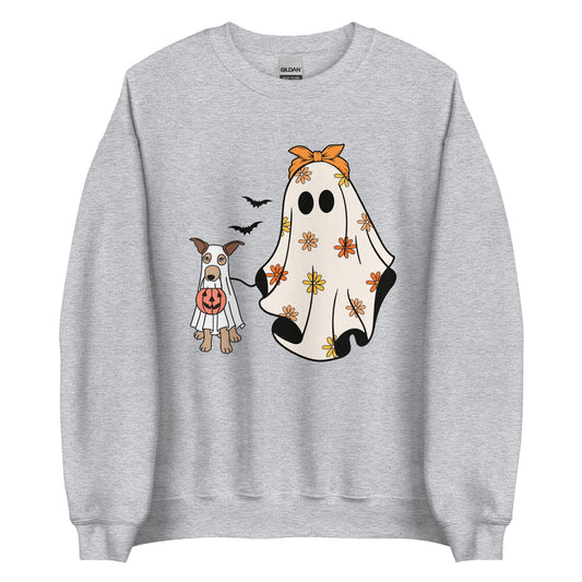 Halloween Trick or Treat Dog Lovers Unisex Sweatshirt