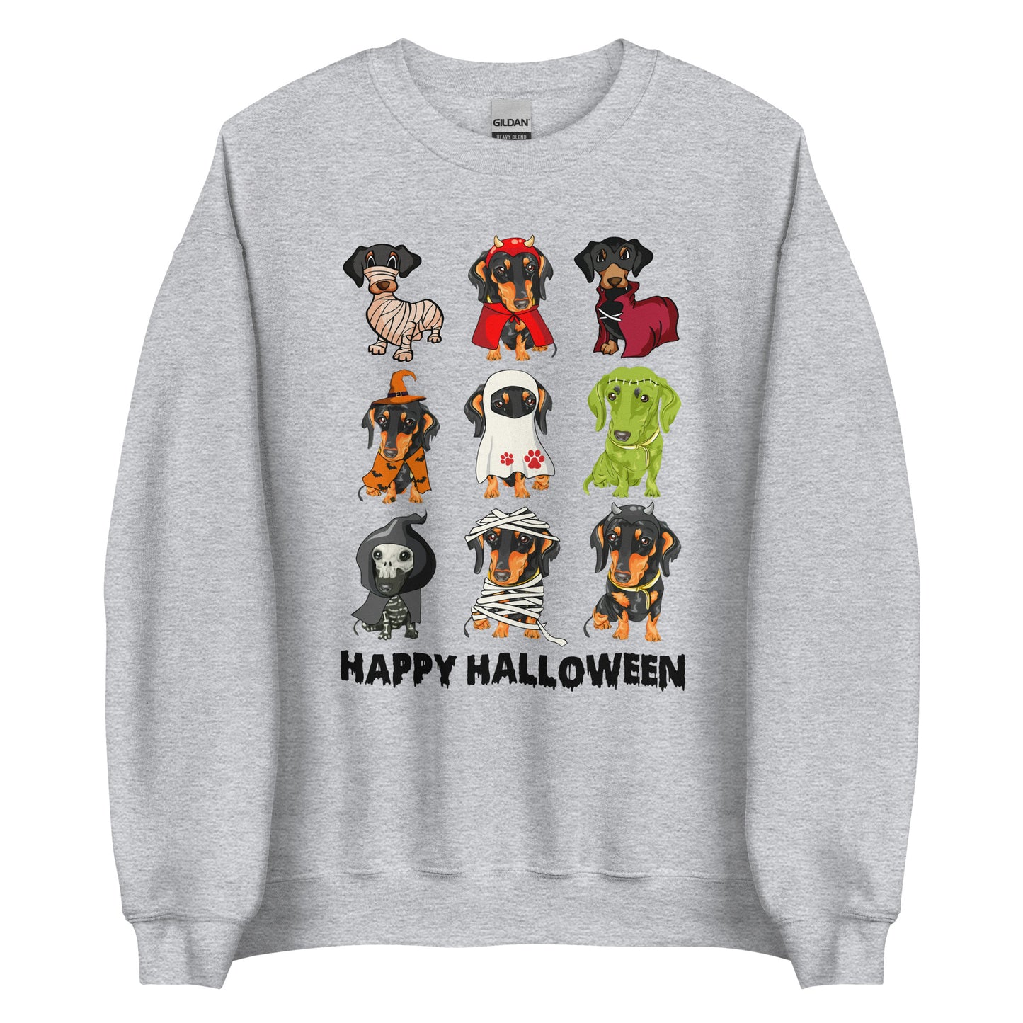 Happy Halloween Dachshund Lovers Unisex Sweatshirt